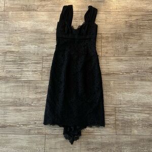 Nicole Miller Open Back Lace Dress
